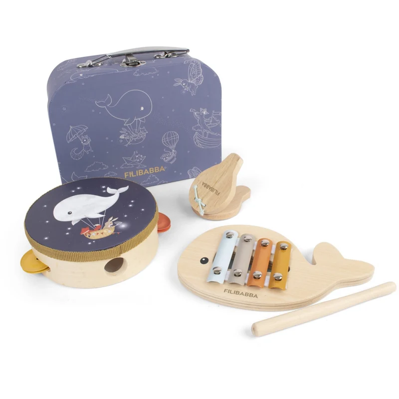 FILIBABBA Play Sett My First Wooden Leketøy Instruments