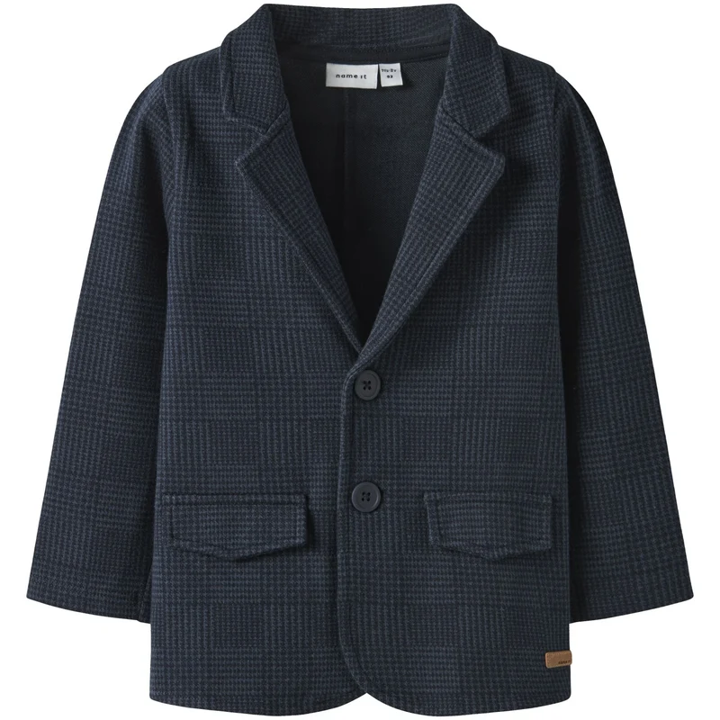 Name It Navy Blazer Check Nmmrobino Sweat Blazer Unb