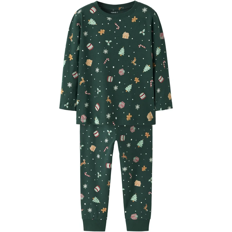 Name It Botanical Garden Xmas AOP Nmnvismas Ls Nightset