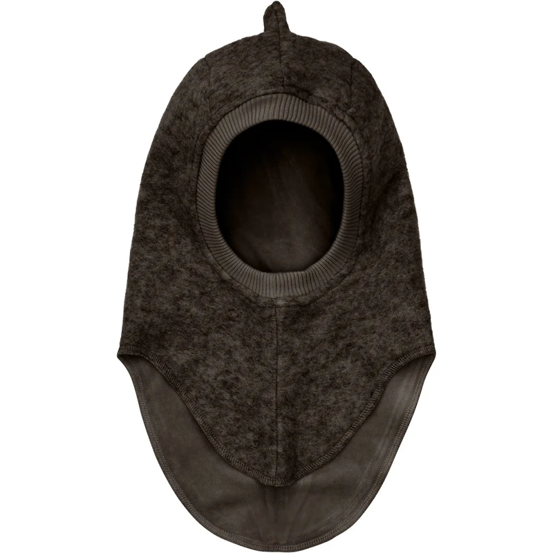 Huttelihut Dark Brown Melange Elefantlue Triangles Ull