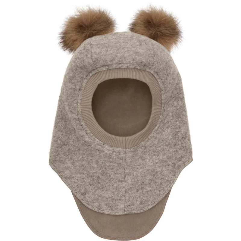 Huttelihut Camel Melange Elefantlue Ull Alpaca Pompoms