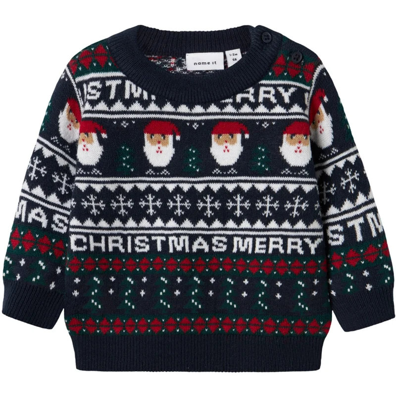 Name It Dark Sapphire Nbnrastokka Ls Knit