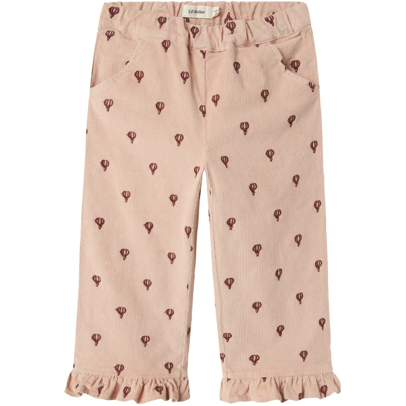 Lil'Atelier Cameo Rose Emb Nmfnelly Cord Straight Pant 4945-Hc Lil