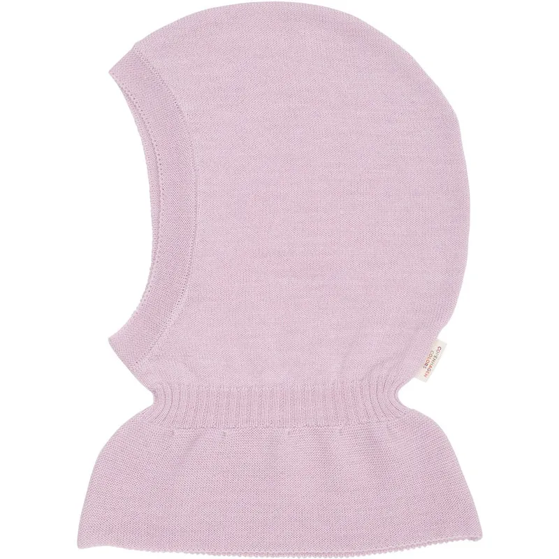 COPENHAGEN COLORS Lavender Lt. Strikket Merino Elefantlue Med Frill