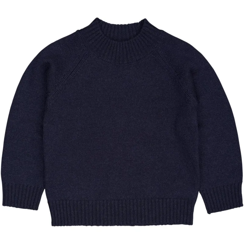 COPENHAGEN COLORS Navy Pull Over W Turtleneck