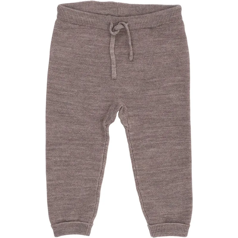 COPENHAGEN COLORS Natural Mel Merino Baby Leggings In Garter Stitch