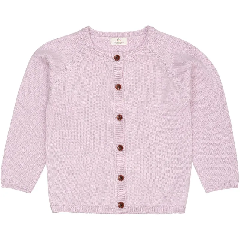 COPENHAGEN COLORS Lavender Merino Strikket Cardigan