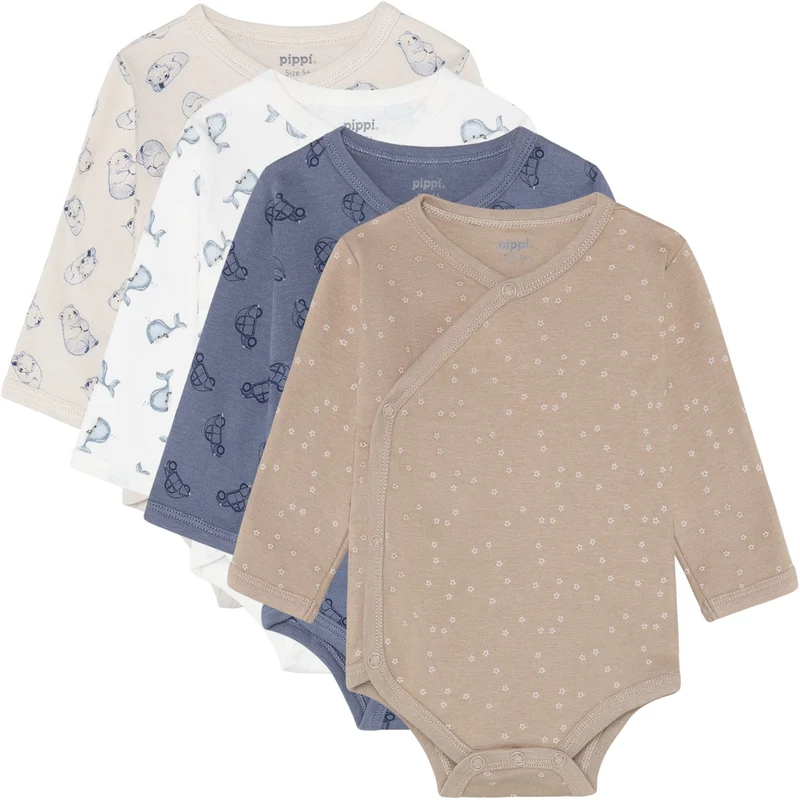 Pippi Flint Stone Body Omslags Ao-Printed (4-Pack)