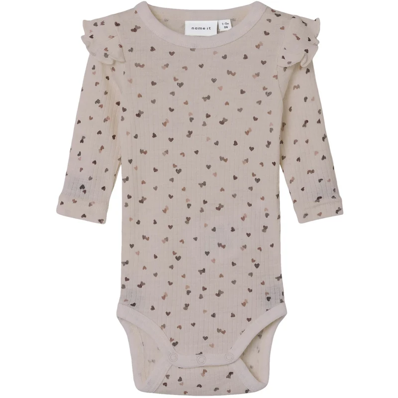 Name It Shadow Gray Dots Nbfwomi Wo/Mo Ls Body