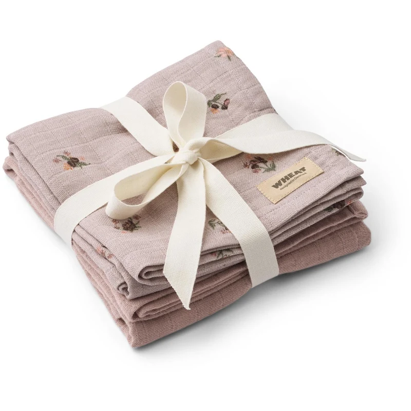 Wheat Soft Lilac 2 Pk Muslin Kaya