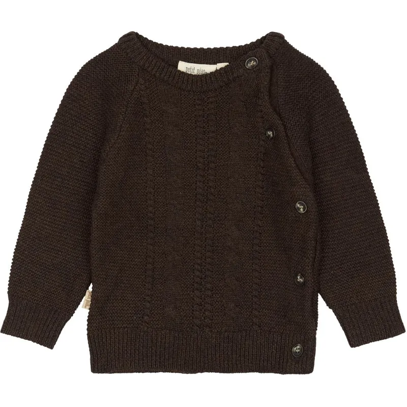 Petit Piao Brown PpDaqo Strikk Skjorte