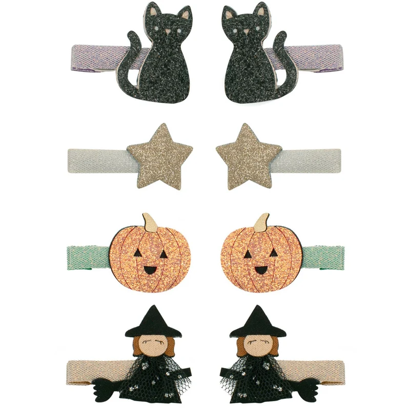 Mimi & Lula 8 Hårclips - Mini Halloween