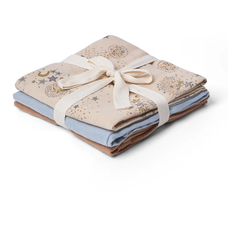 That's Mine Million Stars Bora Muslin Cloth 3-Pakning