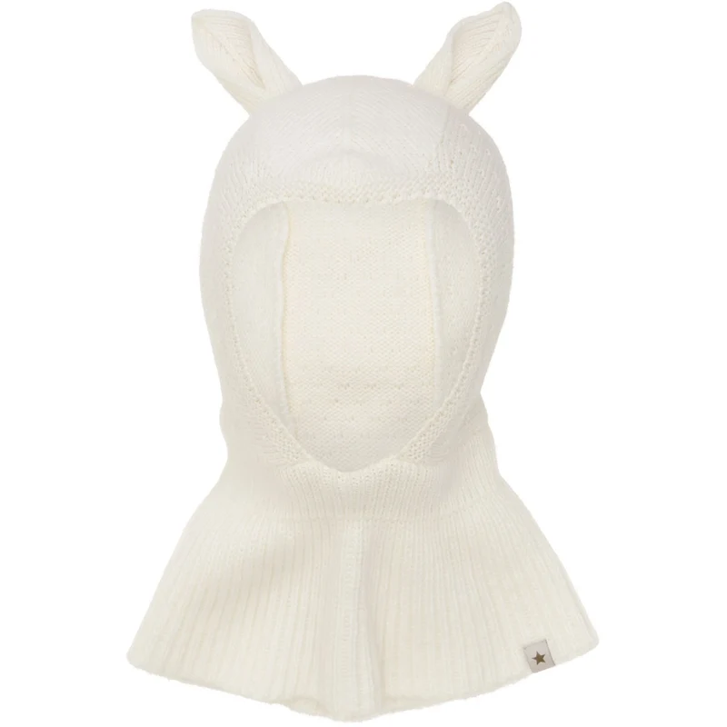 Huttelihut Off-White Elefantlue Ears Ull Strikk