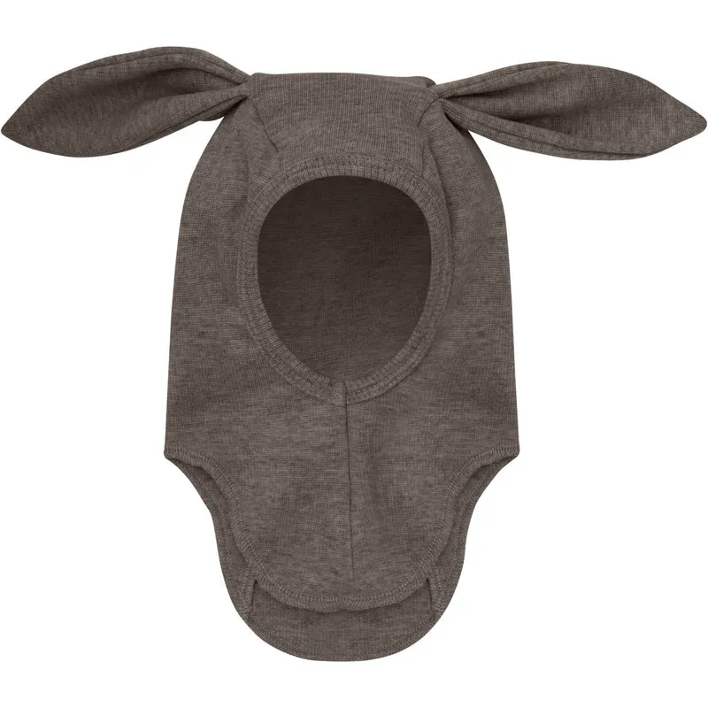 Huttelihut Brown Melange Elefantlue Ears Ull Rib