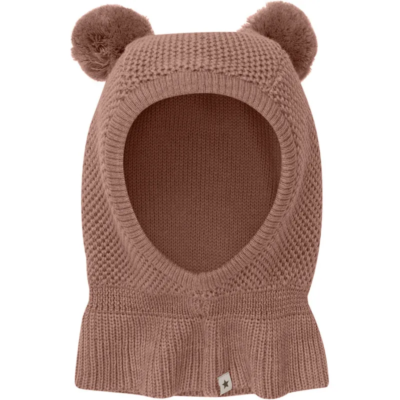 Huttelihut Burlwood Elefantlue Windstop Pompoms