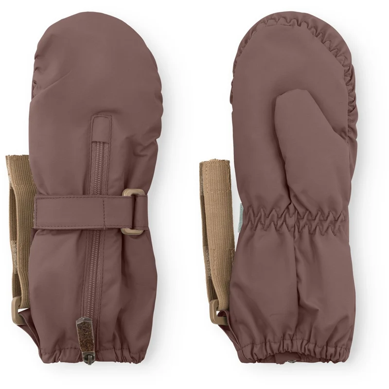 Mini A ture Peppercorn Plum Matcesar Fleece Lined Votter
