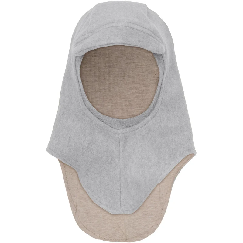 Huttelihut Medium Grey Melange Elefantlue Bomull Fleece W. Lin