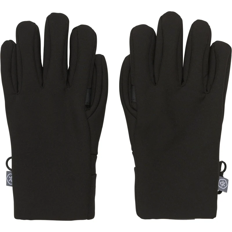 Color Kids Black Hansker Softshell