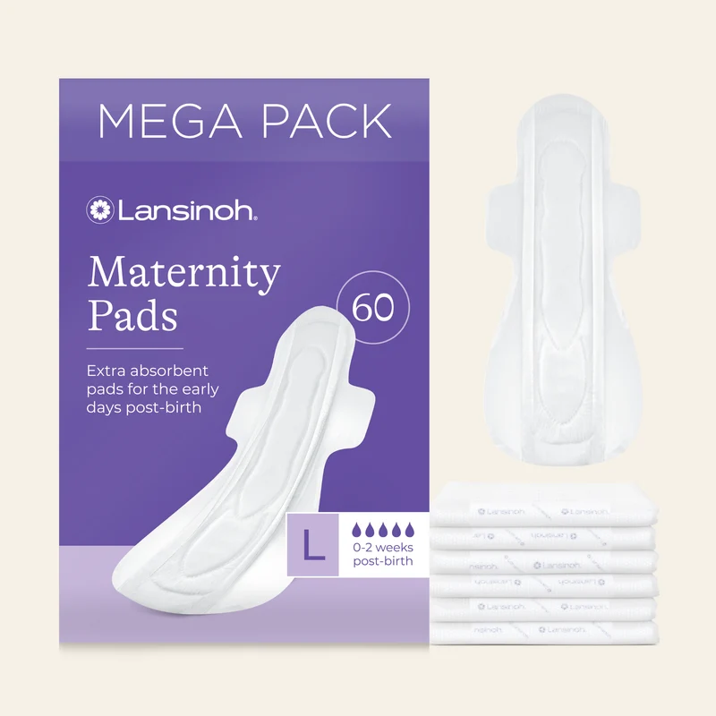 Extra Absorbent Maternity Pads: 0-2 weeks post-birth