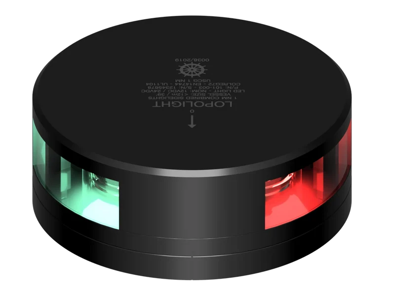 Lopolight Röd/Grön Sidolanterna 2nm 2x112,5°, Svart / FB Base