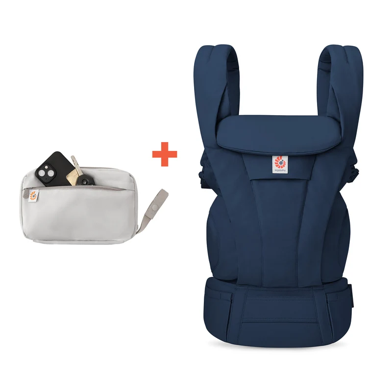 Ergobaby Omni Deluxe Bomull Midnight Blue + Gratis Bärbar Skötmatta (spara 499 kr)