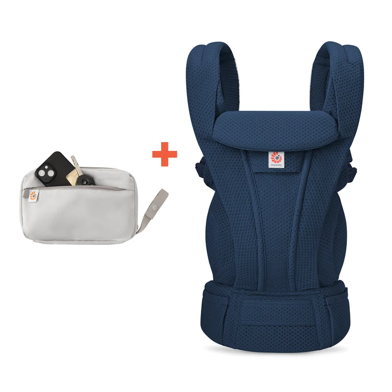 Ergobaby Omni Deluxe Mesh Midnight Blue + Gratis Bärbar Skötmatta (spara 499 kr)