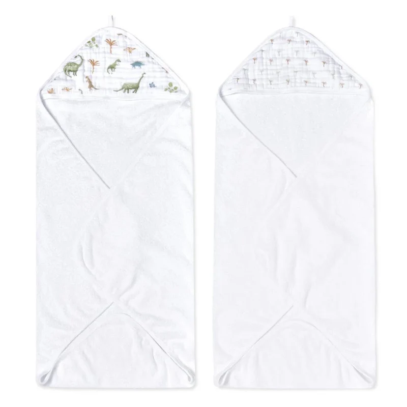 Aden + Anais Essentials Cotton Muslin Hooded Towels 2 Pack