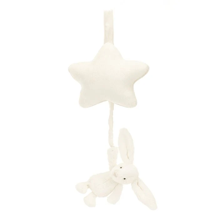 Jellycat Bashful Cream Bunny Musical Pull