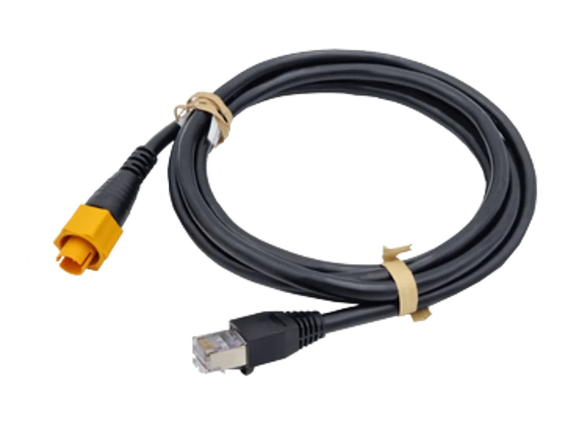 Ethernet 5-pin male yellow to RJ45 male 1.8 m