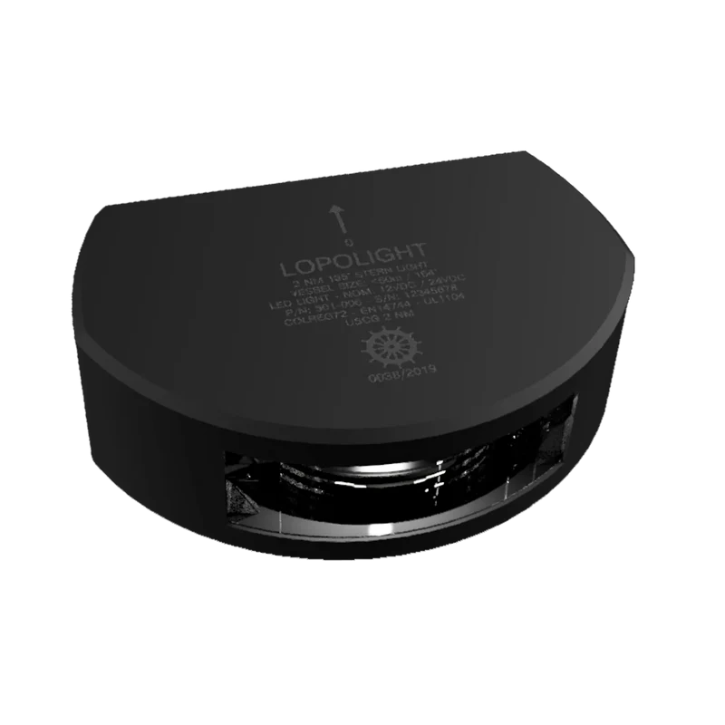Lopolight Akterlanterna 2nm 135° vitt, Svart