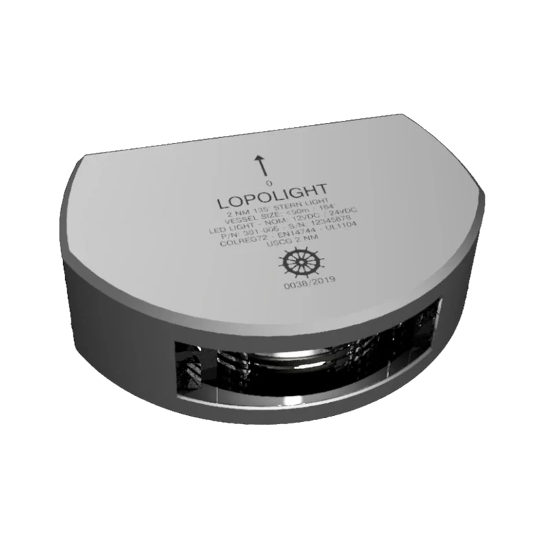 Lopolight Akterlanterna 2nm 135° vitt, Silver