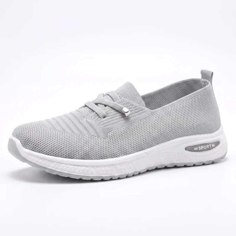 Bekväma Slip-On Sneakers Dam – Bred Tåbox