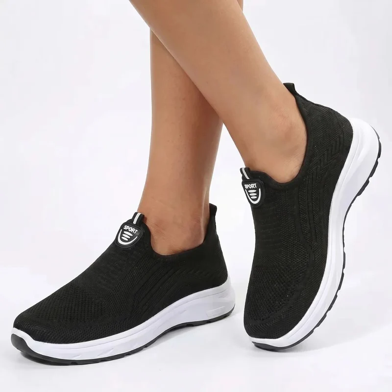Bekväma Slip-On Sneakers Dam – Lätta Promenadskor med Mesh