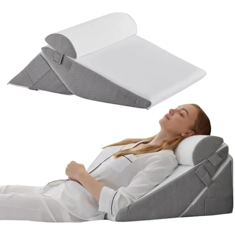 Kilkudde 10-i-1 med Memory Foam – Justerbar Stödkudde för Rygg och Ben