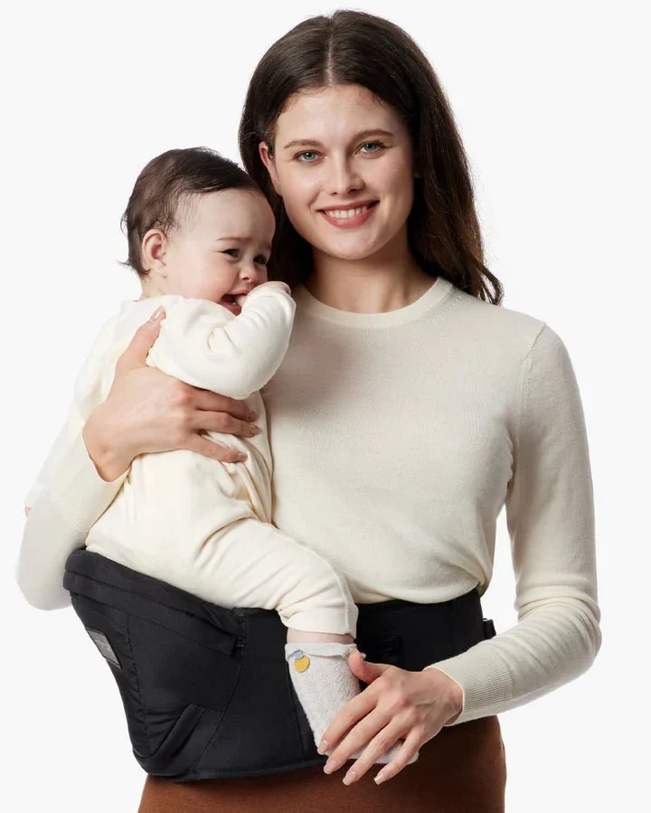 Momcozy Baby Wander360 Hip Seat Carrier - Black