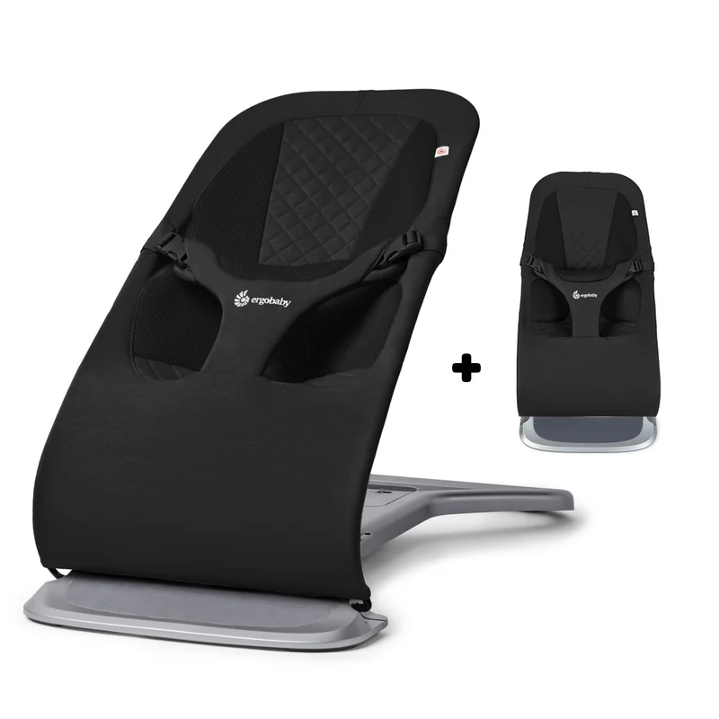 Ergobaby Evolve 3-i-1 babysitter Svart med extra tygsits (spara 899 kr)