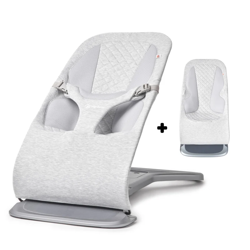 Ergobaby Evolve 3-i-1 babysitter Ljusgrå med extra tygsits (spara 899 kr)