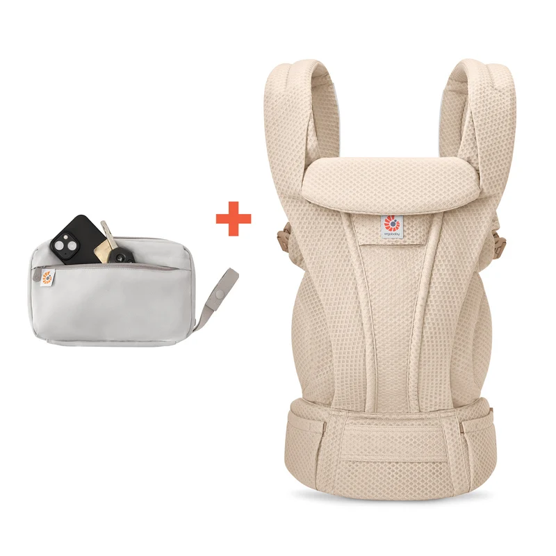 Ergobaby Omni Deluxe Mesh Natural Beige + Gratis Bärbar Skötmatta (spara 499 kr)