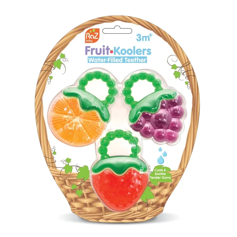 Fruit Koolers Water Filled Teethers - 3 Pack