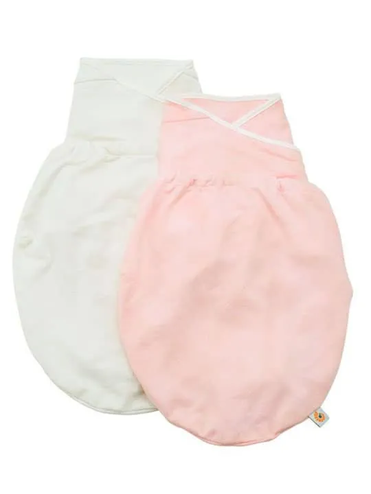 Ergobaby Swaddler, Pink/Natural, S-M, 2 Pack