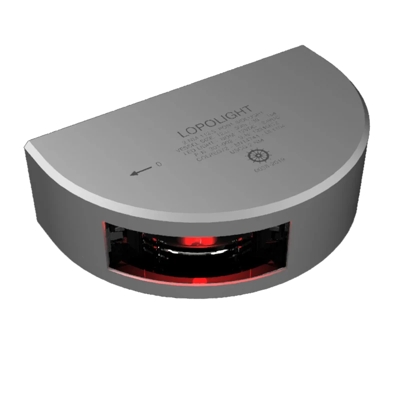Lopolight Babord lanterna 2nm 112,5°, Silver