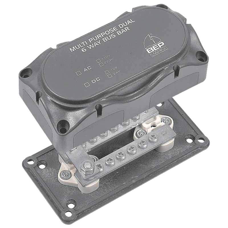 BEP Bus Bar Single 4x 6mm Input Stud 150A With Cov