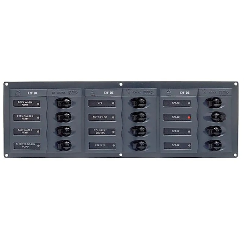 BEP Circuit Breaker Panel DC 12V 12x Single Pole 3