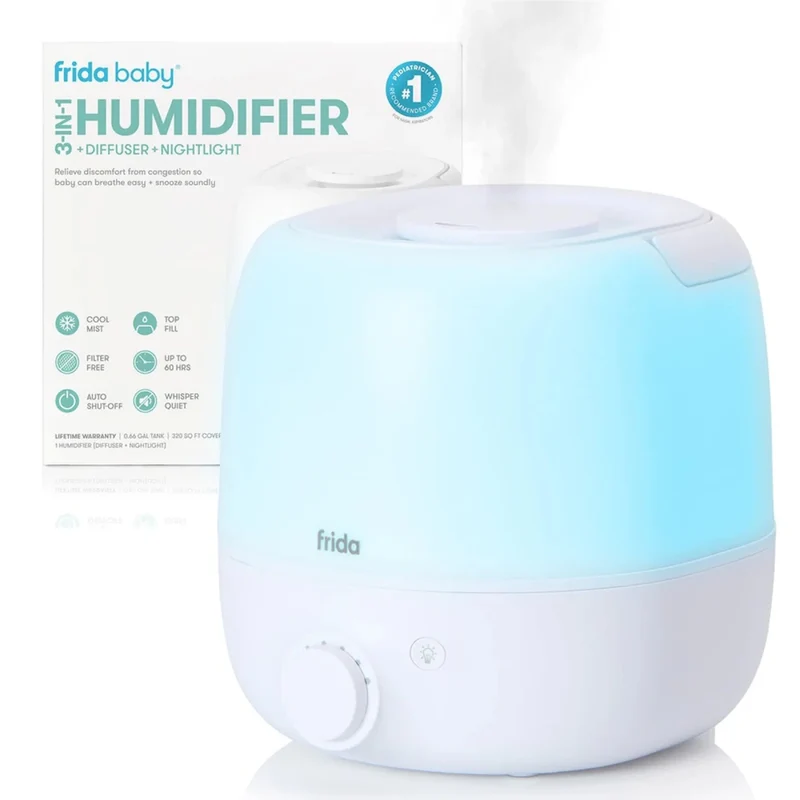 Fridababy -3-in-1 Baby Humidifier Nightlight and Diffuser