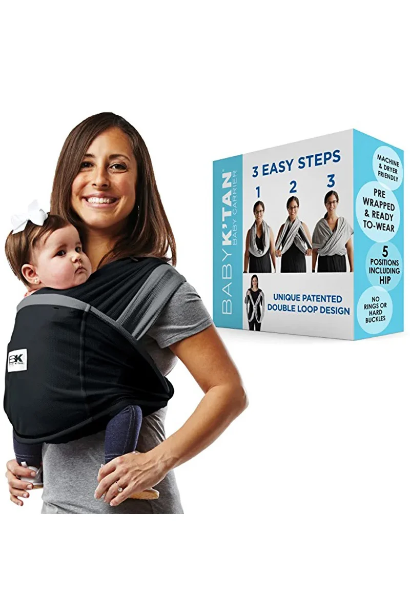 Baby K'tan Baby Carrier, Breeze Black