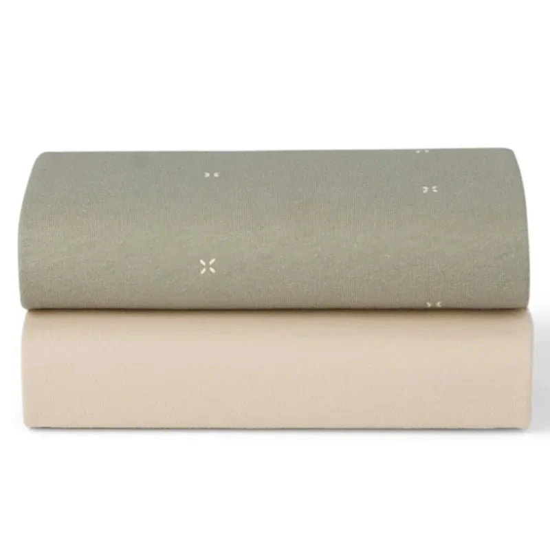 SnuzPod5 Bedside Bassinet 2 Pack Fitted Sheets