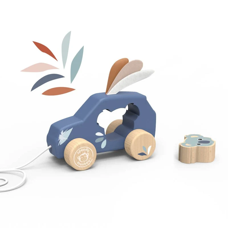 Speedy Monkey - Pull Along Car