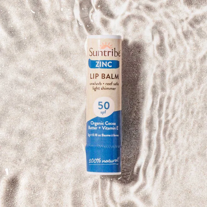 Suntribe Ekologisk Mineralbaserad Läppbalsam med Zink SPF50 (5g)