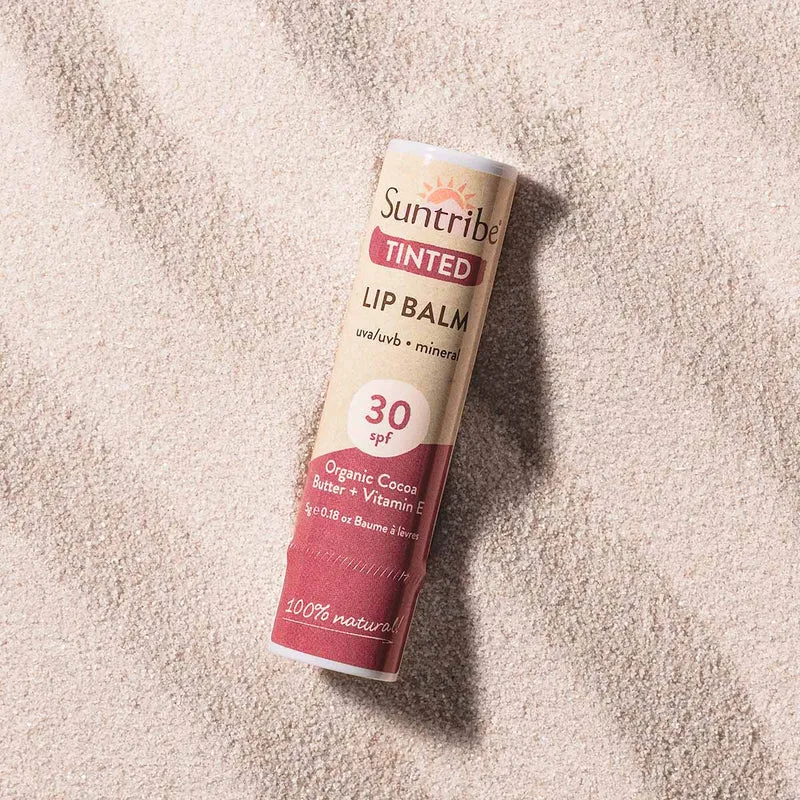 Suntribe Ekologisk Mineralbaserad Läppbalsam Tonad SPF30 (5g)